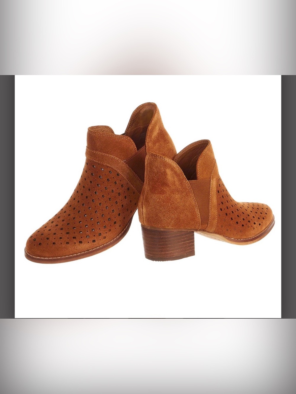 EARTH SHOES KEREN BOOTIE - Cognac Suede - 8